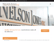 Tablet Screenshot of nelsonjoneslegal.com